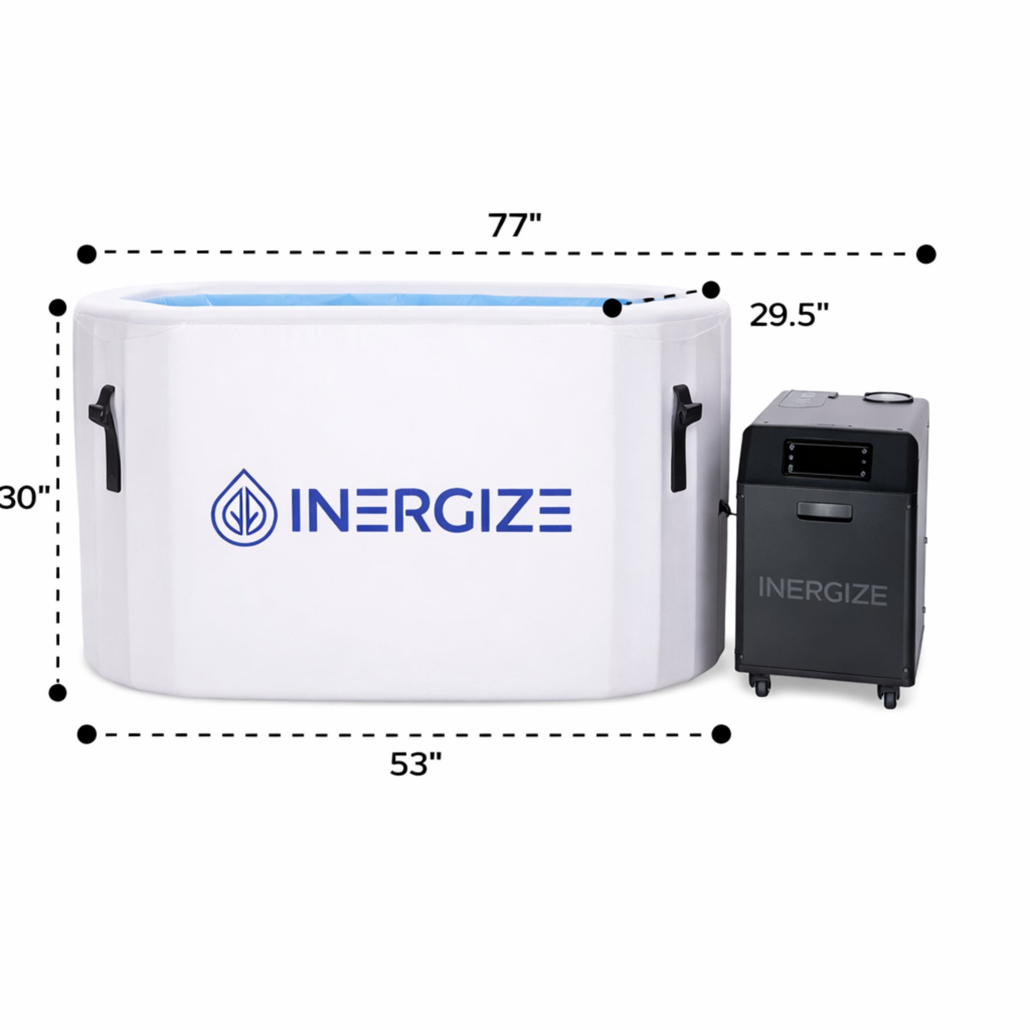 Inergize Elite cold plunge in a home recovery lifestyle setting