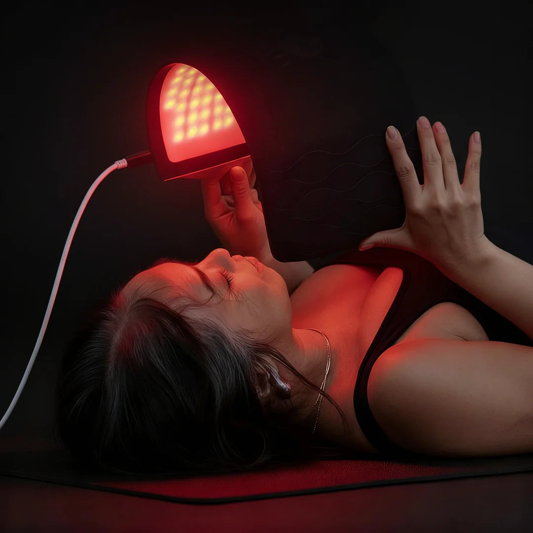 Athena flexible LED panel wrapped for targeted body area treatment