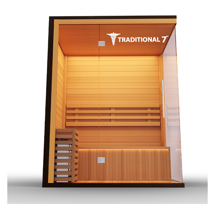 3-Person Home Steam Sauna — Traditional 7