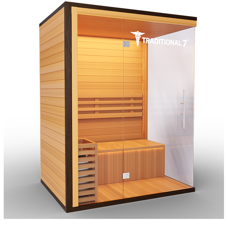 3-Person Home Steam Sauna — Traditional 7