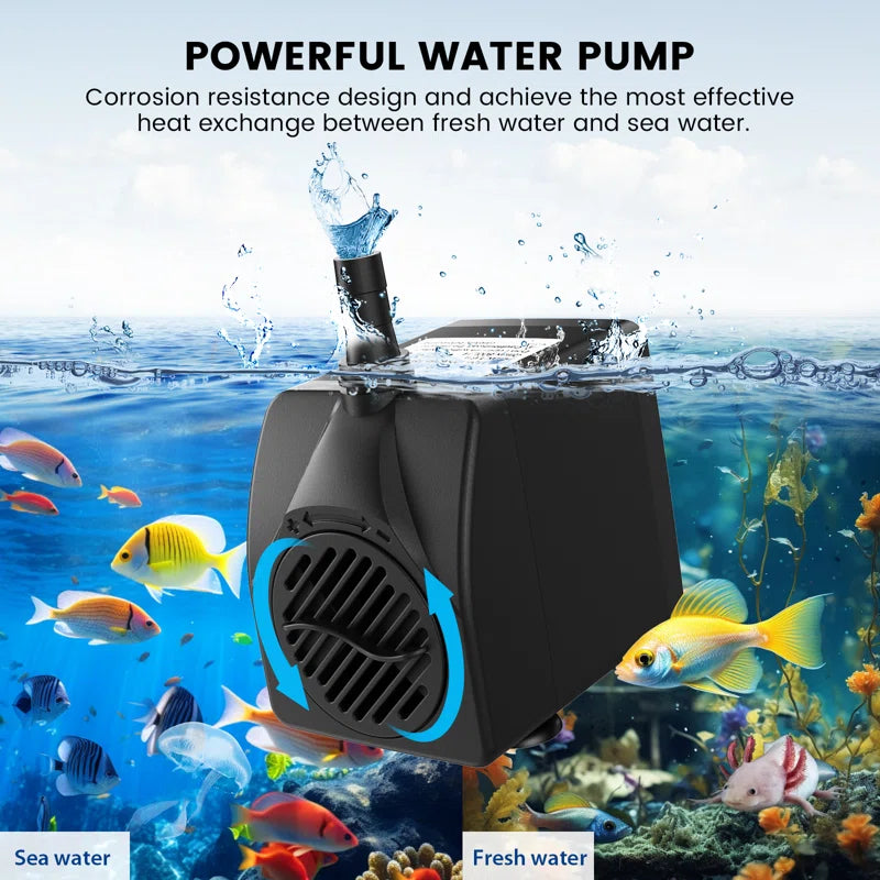 42/79 Gal Aquarium Chiller, 1/10&1/3 HP Fish Tank Water Chiller with Quiet Design Compressor, Refrigerator