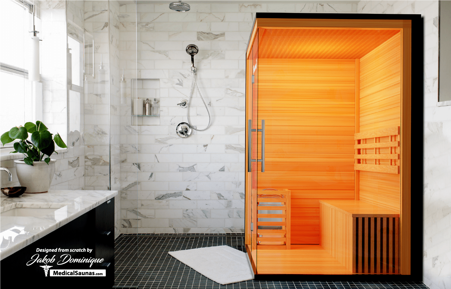 3-Person Home Steam Sauna — Traditional 7