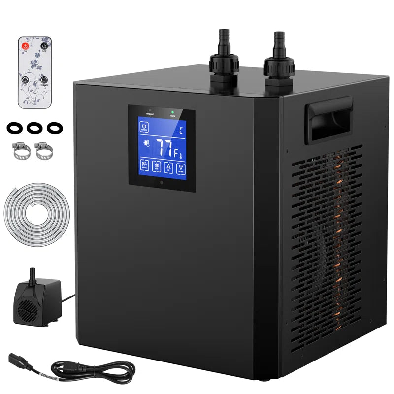 42/79 Gal Aquarium Chiller, 1/10&1/3 HP Fish Tank Water Chiller with Quiet Design Compressor, Refrigerator