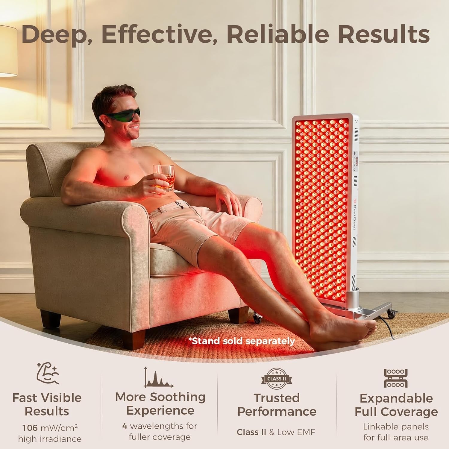 Radiance 500 Performance Recovery Panel modular full body red and near infrared light panel