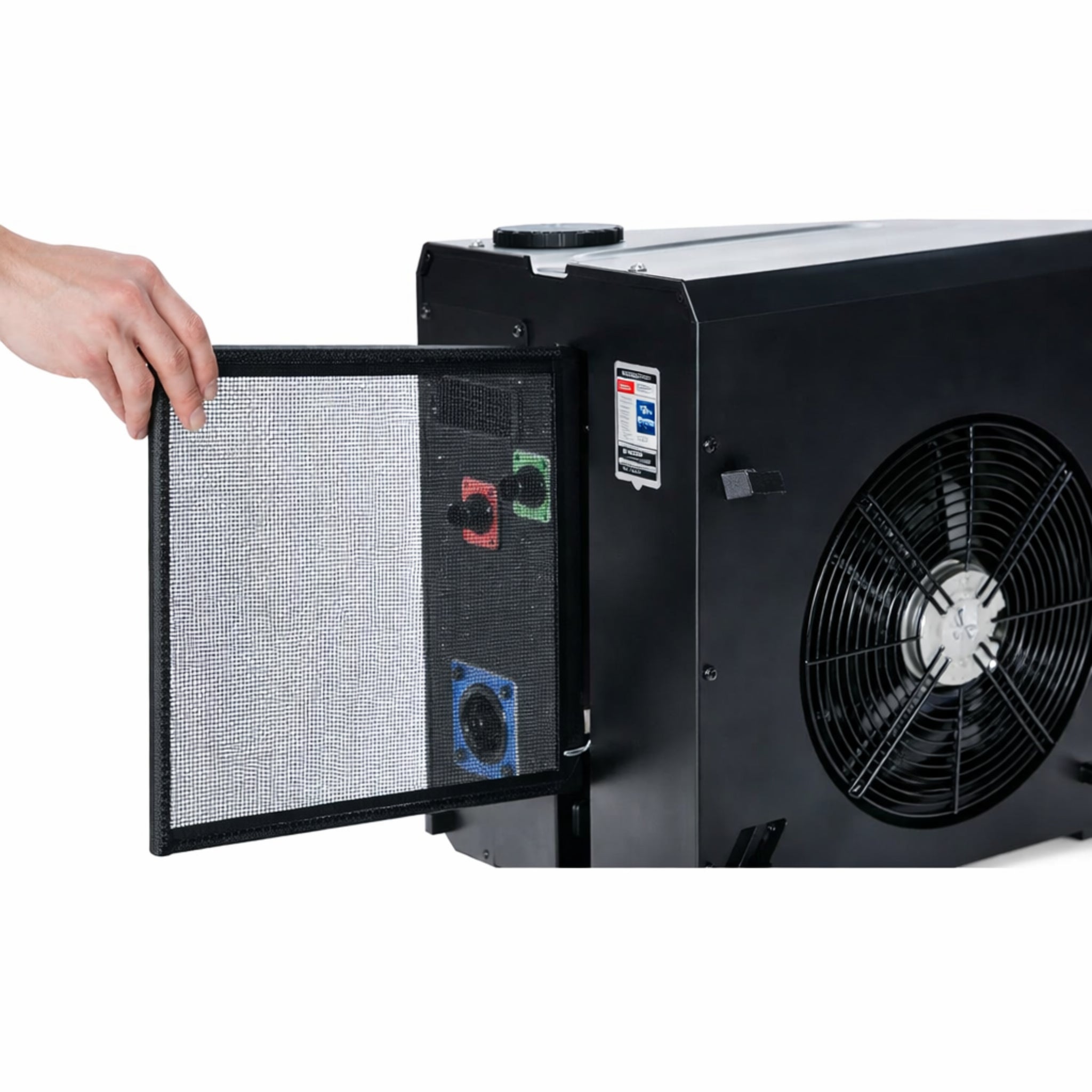 Inergize Elite cold plunge air filtration and water purification detail