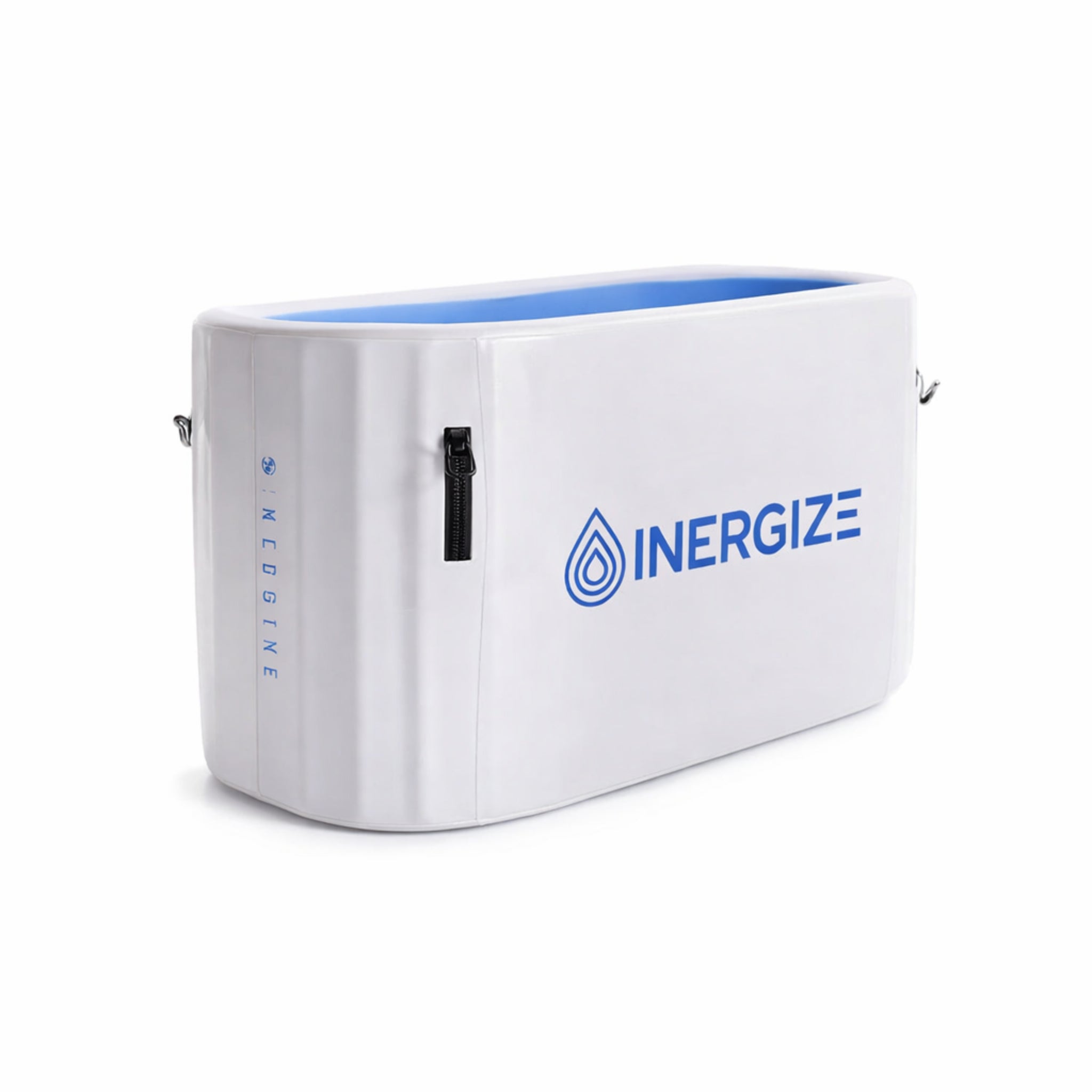 Inergize Elite cold plunge tub with integrated chiller for at-home cold water therapy and athletic recovery