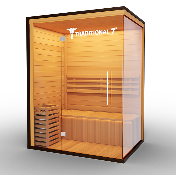 3-Person Home Steam Sauna — Traditional 7