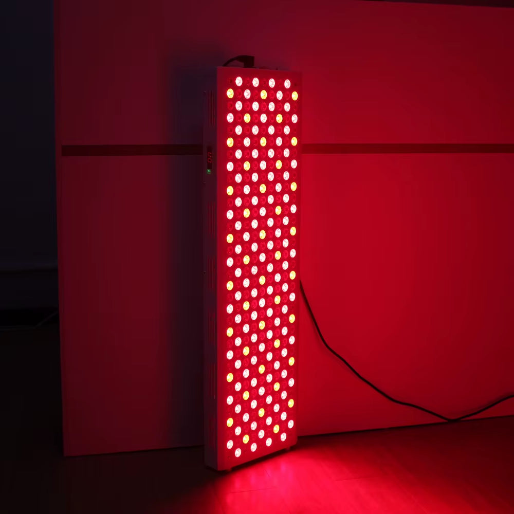 Deep Red 1500W red light therapy panel for full-body recovery and skin treatment