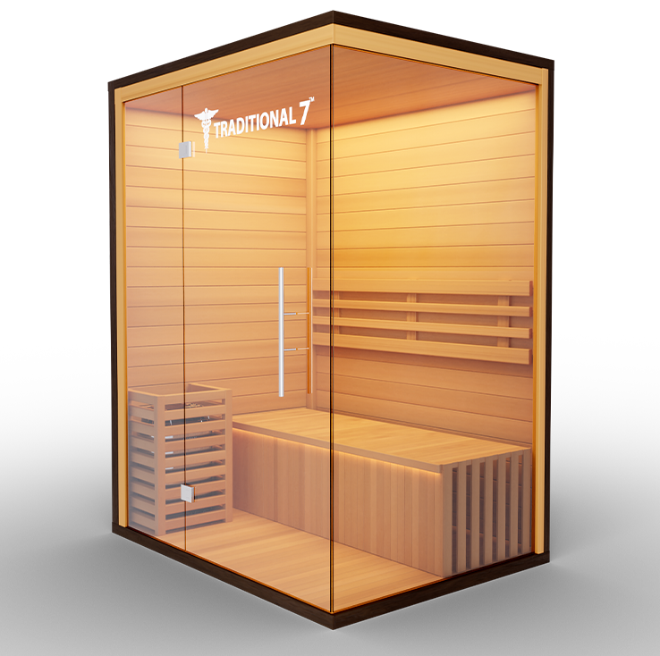 3-Person Home Steam Sauna — Traditional 7