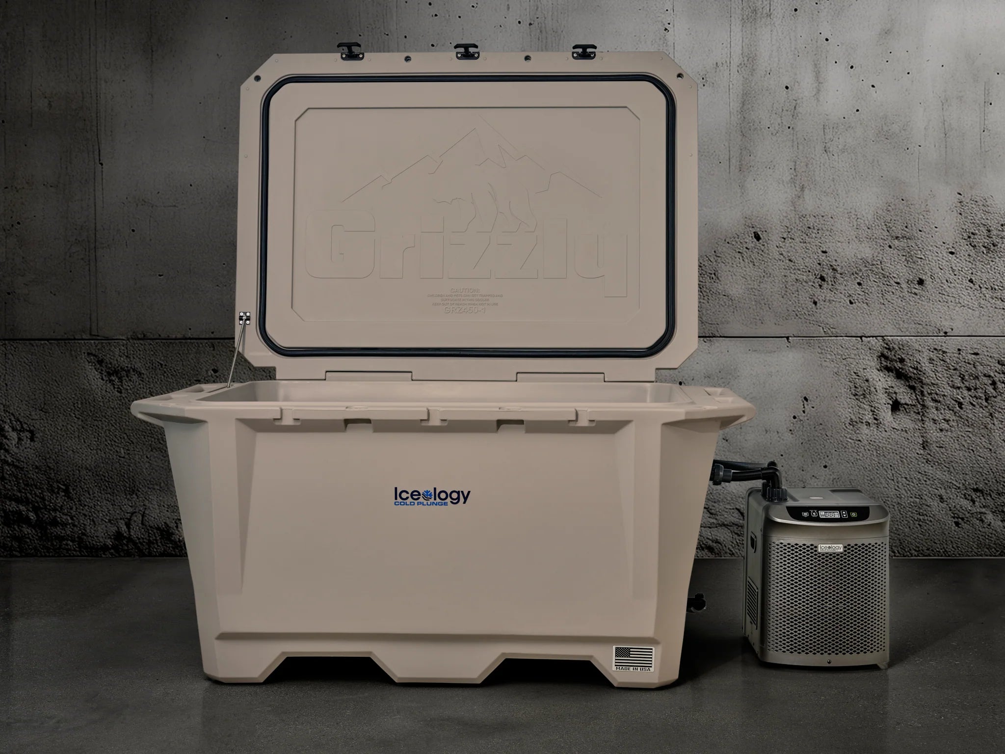 Iceology 450 cold plunge tub — premium home cold therapy system for recovery and performance